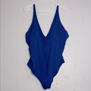 Everlane Blue Dusk “The V-Neck One-Piece”